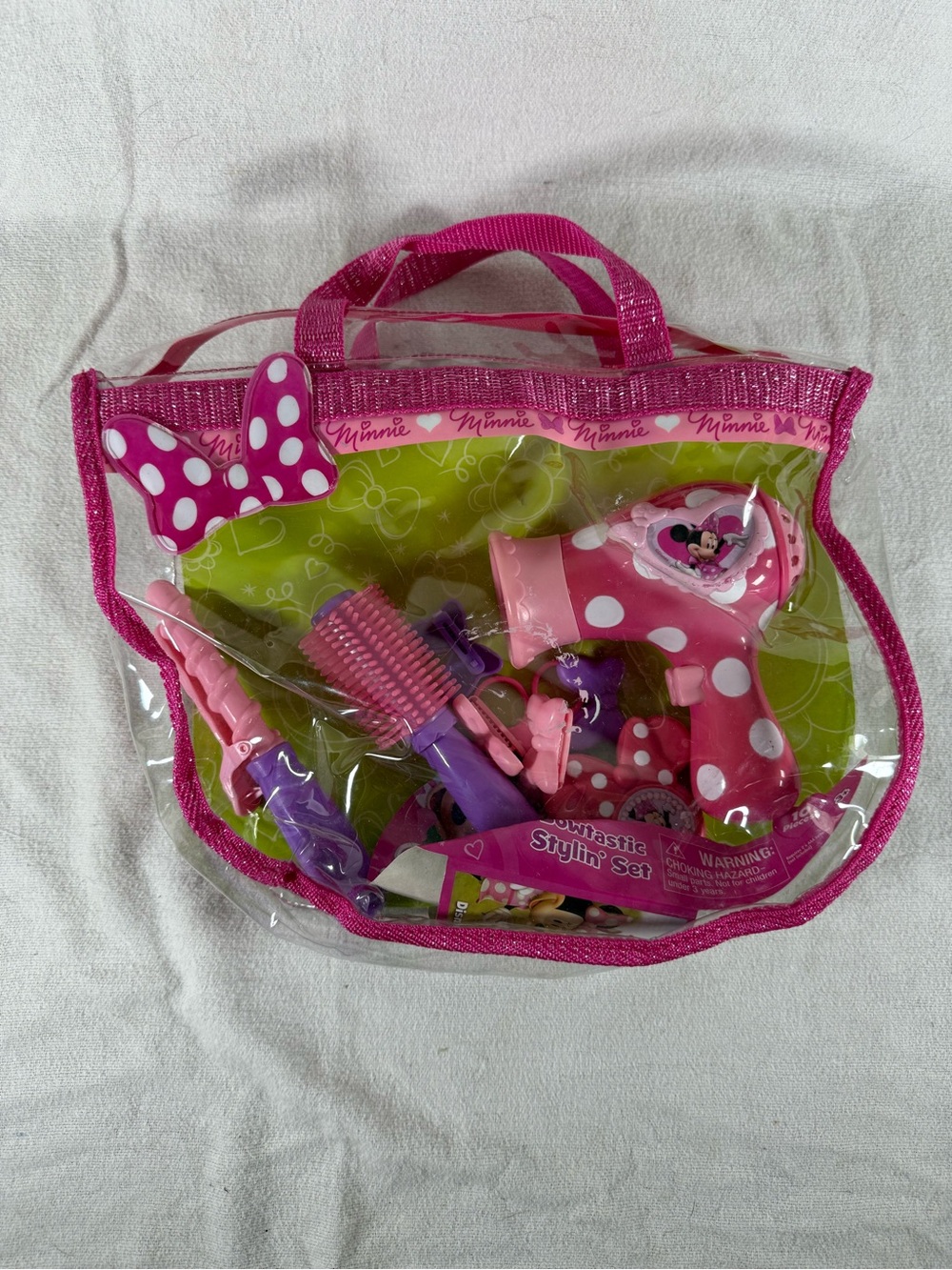Disney Minnie Mouse Bow-tique Bowtastic Stylin’ Set *Hair Dryer doesn’t work*